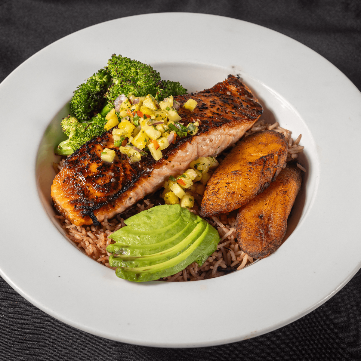 Caribbean Salmon Bowl