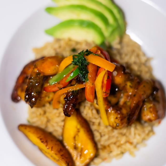 Honey Lime Shrimp Bowl.