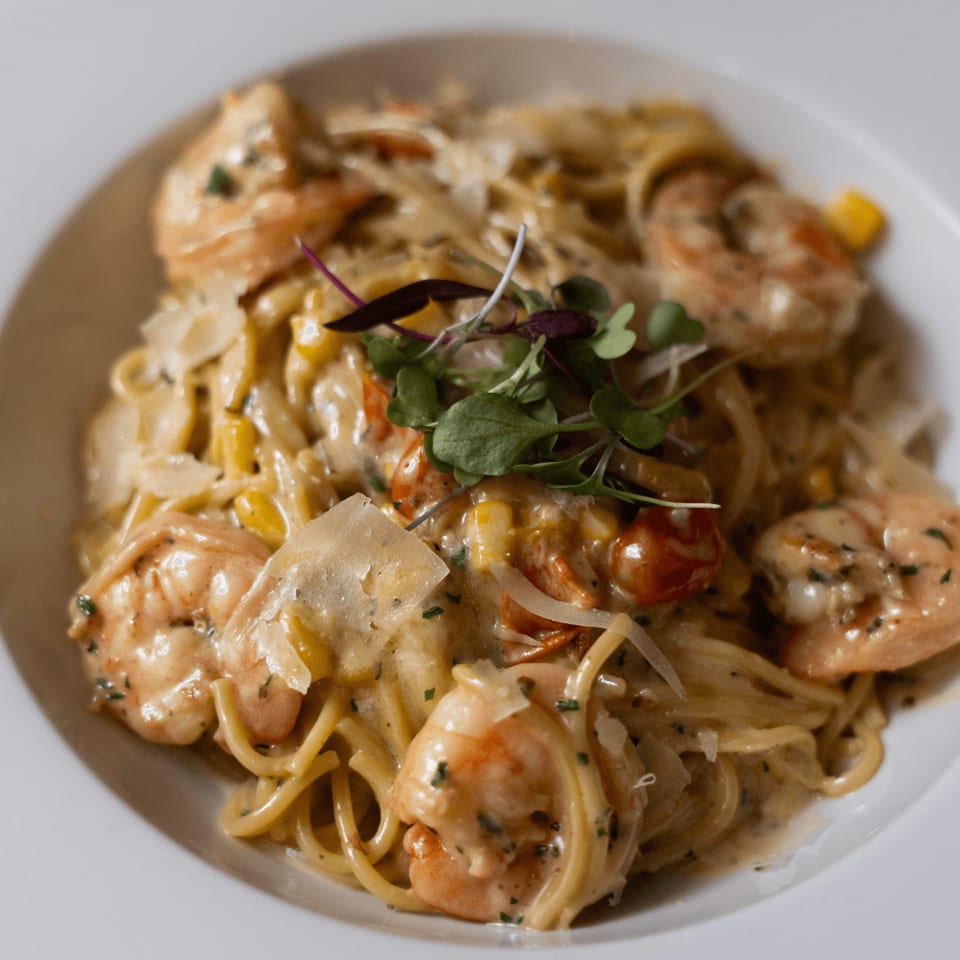 Indulge in our shrimp scampi