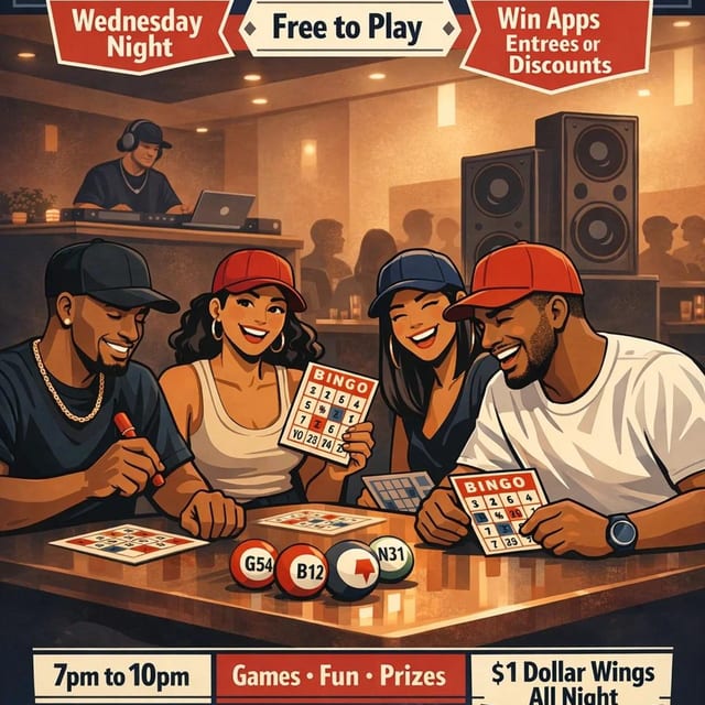 Join Us For Wednesday Bingo Night!